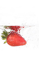 Image showing Strawberry In Water