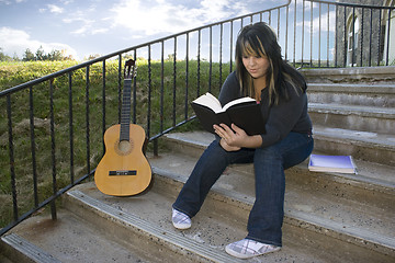 Image showing Woman Reading