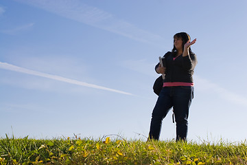 Image showing Student Waving