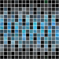 Image showing Blue Squares Pattern