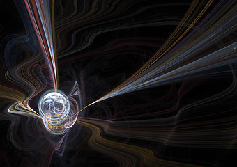 Image showing Glowing 3D Sphere