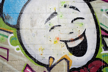 Image showing Street Graffiti Happy Face