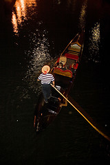 Image showing Gondola at Night