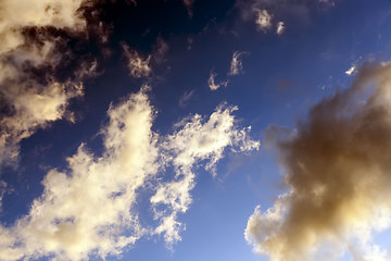 Image showing blue sky with clouds