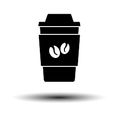 Image showing Outdoor Paper Cofee Cup Icon