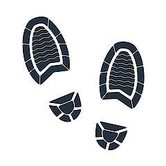 Image showing Man Footprint Icon