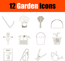 Image showing Garden Icon Set