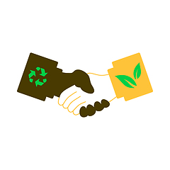 Image showing Ecological Handshakes Icon