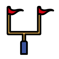 Image showing American Football Goal Post Icon