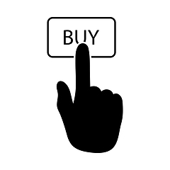 Image showing Finger Push The Buy Button Icon