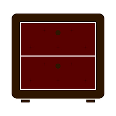 Image showing Bedroom Nightstand Icon