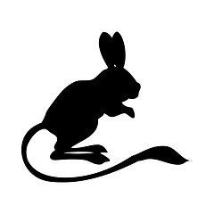 Image showing Malossian Jerboa Silhouette