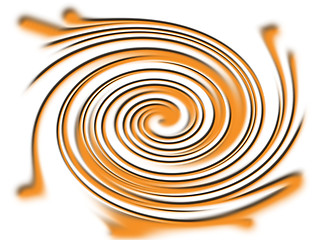 Image showing Orange twirl