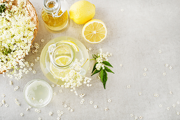 Image showing Elder flower lemonade