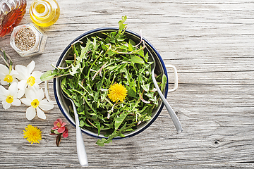 Image showing Dandelion salad