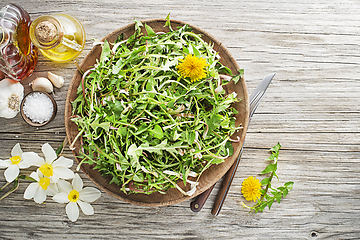 Image showing Dandelion salad