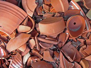 Image showing Broken pottery