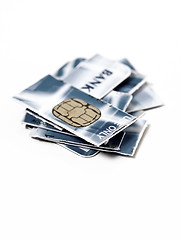 Image showing Credit card in pieces