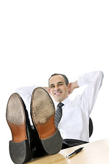 Image showing Relaxing businessman