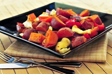 Image showing Roasted sweet potatoes