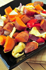 Image showing Roasted sweet potatoes