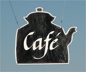 Image showing Café-sign