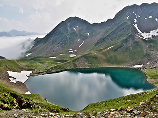 Image showing Beautiful lake in mountains