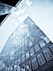 Image showing Blue office building