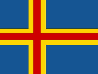Image showing flag of Aland