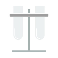 Image showing Lab Flasks Attached To Stand Icon