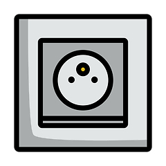 Image showing France Electrical Socket Icon