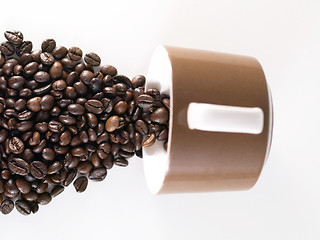 Image showing Spilled coffee beans