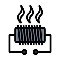 Image showing Electrical Heater Icon