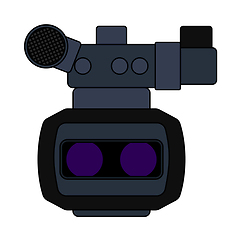 Image showing 3d Movie Camera Icon