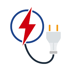 Image showing Electric Plug Icon