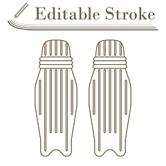 Image showing Cricket Leg Protection Icon