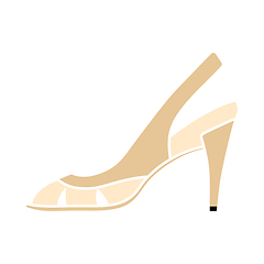 Image showing Woman Heeled Sandal Icon