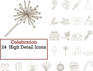 Image showing Celebration Icon Set