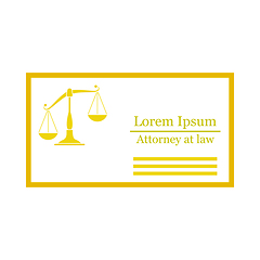 Image showing Lawyer Business Card Icon
