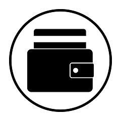 Image showing Credit Card Get Out From Purse Icon