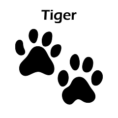 Image showing Tiger Footprint