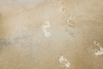 Image showing human footprints