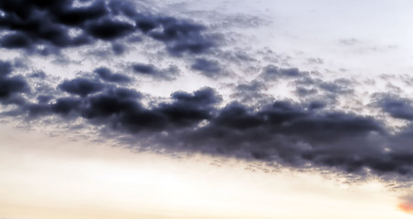 Image showing majestic and gloomy clouds