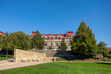 Image showing Monastery garden view of Hospital for long term sickness. Litomysl, Czech Republic