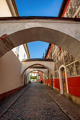 Image showing Famous Josef Vachala street. Litomysl, Czech Republic