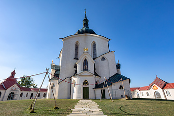 Image showing Pilgrimage church of Saint John of Nepomuk on Zelena Hora. Zdar nad Sazavou, Czech Republic