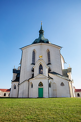 Image showing Pilgrimage church of Saint John of Nepomuk on Zelena Hora. Zdar nad Sazavou, Czech Republic