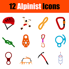 Image showing Alpinist Icon Set