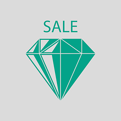 Image showing Dimond With Sale Sign Icon