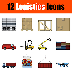 Image showing Logistics Icon Set